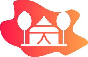 Tent Creative Icon Design vector