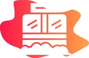Ticket Box Creative Icon Design vector