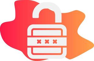 Lock Open Creative Icon Design vector