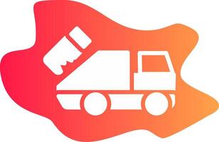 Garbage Truck Creative Icon Design vector