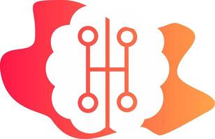 Humanoid Robot Creative Icon Design vector