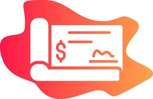 Cheque Creative Icon Design vector