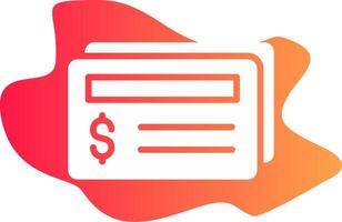 Cheque Creative Icon Design vector