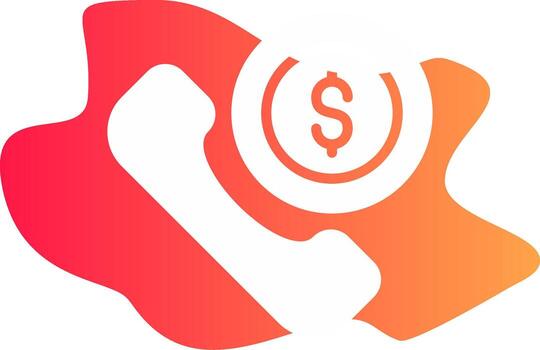 Phone Call Creative Icon Design vector