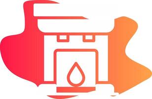 Fireplace Creative Icon Design vector