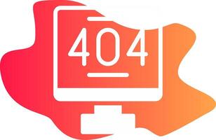 Error 404 Creative Icon Design vector