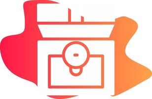 Treasure Chest Creative Icon Design vector