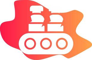 Conveyor Belt Creative Icon Design vector