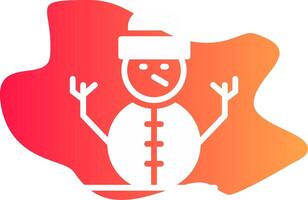 Snowman Creative Icon Design vector