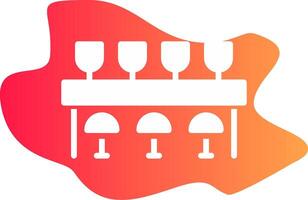 Bar Counter Creative Icon Design vector