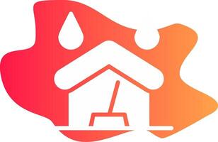 Water Damage Cleaning Creative Icon Design vector