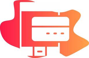 Online Payment Creative Icon Design vector