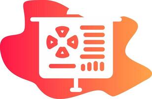 Glyph Hand Draw Design vector