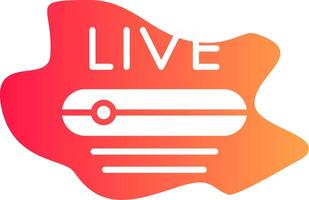 Live Stream Creative Icon Design vector