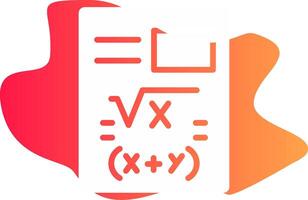 Maths Creative Icon Design vector