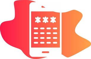 Pin Code Creative Icon Design vector