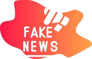 Fake News Creative Icon Design vector