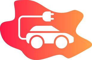 Electric Car Creative Icon Design vector