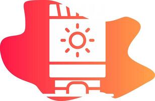 Sun Cream Creative Icon Design vector