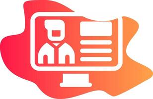 Online Lecture Creative Icon Design vector