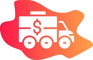 Bank Truck Creative Icon Design vector