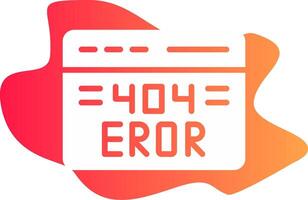 404 Error Creative Icon Design vector