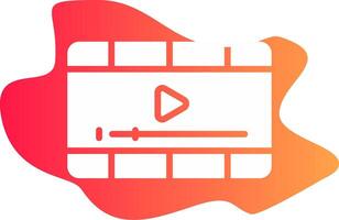 Video Player Creative Icon Design vector