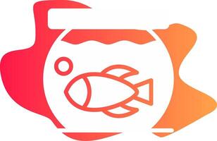 Fish Bowl Creative Icon Design vector