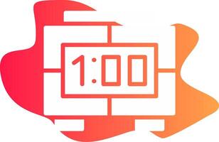 Digital Clock Creative Icon Design vector