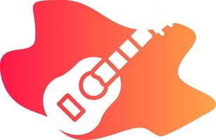 Acoustic Guitar Creative Icon Design vector