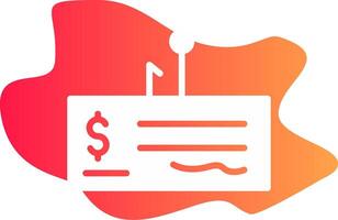 Cheque Fraud Creative Icon Design vector