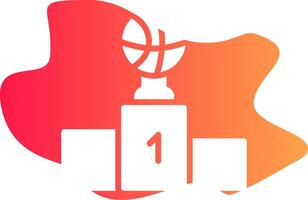 Winner podium Creative Icon Design vector