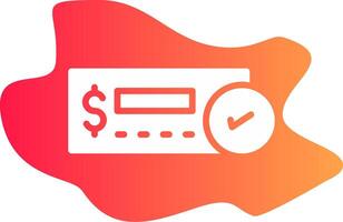 Cheque Deposit Creative Icon Design vector