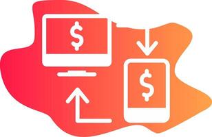 Online Transfer Creative Icon Design vector
