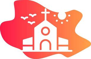 diseño de icono creativo de iglesia vector