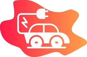 Electric Car Creative Icon Design vector