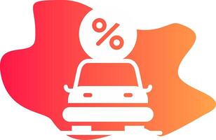 Car Loan Creative Icon Design vector