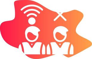 Digital Divide Creative Icon Design vector