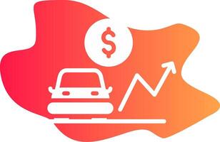 Car Loan Rates Creative Icon Design vector