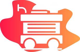 Food Trolley Creative Icon Design vector