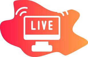 Live Streaming Creative Icon Design vector