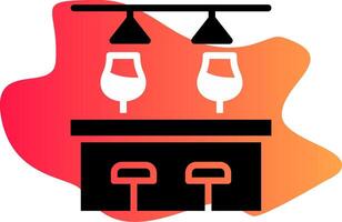 Bar Counter Creative Icon Design vector