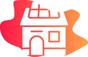 Solar House Creative Icon Design vector