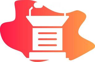 Lectern Creative Icon Design vector