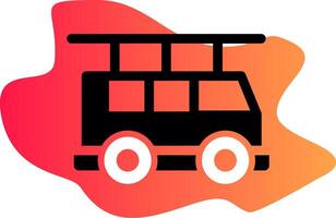 Fire Truck Creative Icon Design vector