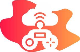 Cloud Game Creative Icon Design vector