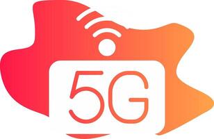 5g red creativo icono diseño vector