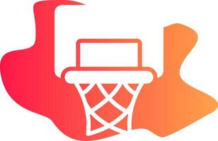 Basketball Hoop Creative Icon Design vector