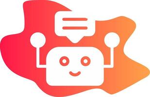 Chatbot Creative Icon Design vector