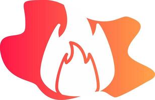 On Fire Creative Icon Design vector